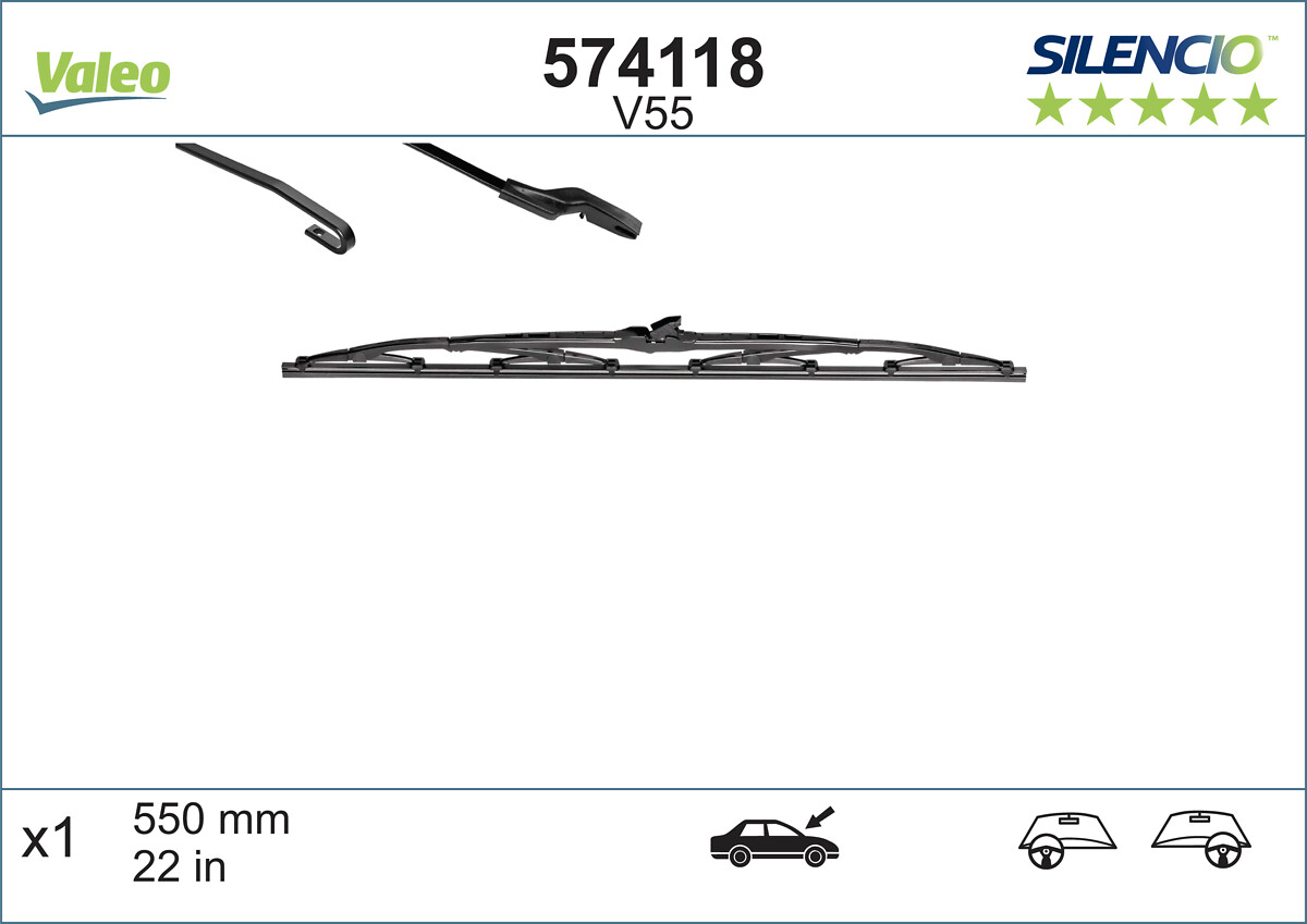 Wiper Blade - 574118 VALEO